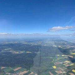 Verortung via Georeferenzierung der Kamera: Aufgenommen in der Nähe von Eichstätt, Deutschland in 2400 Meter